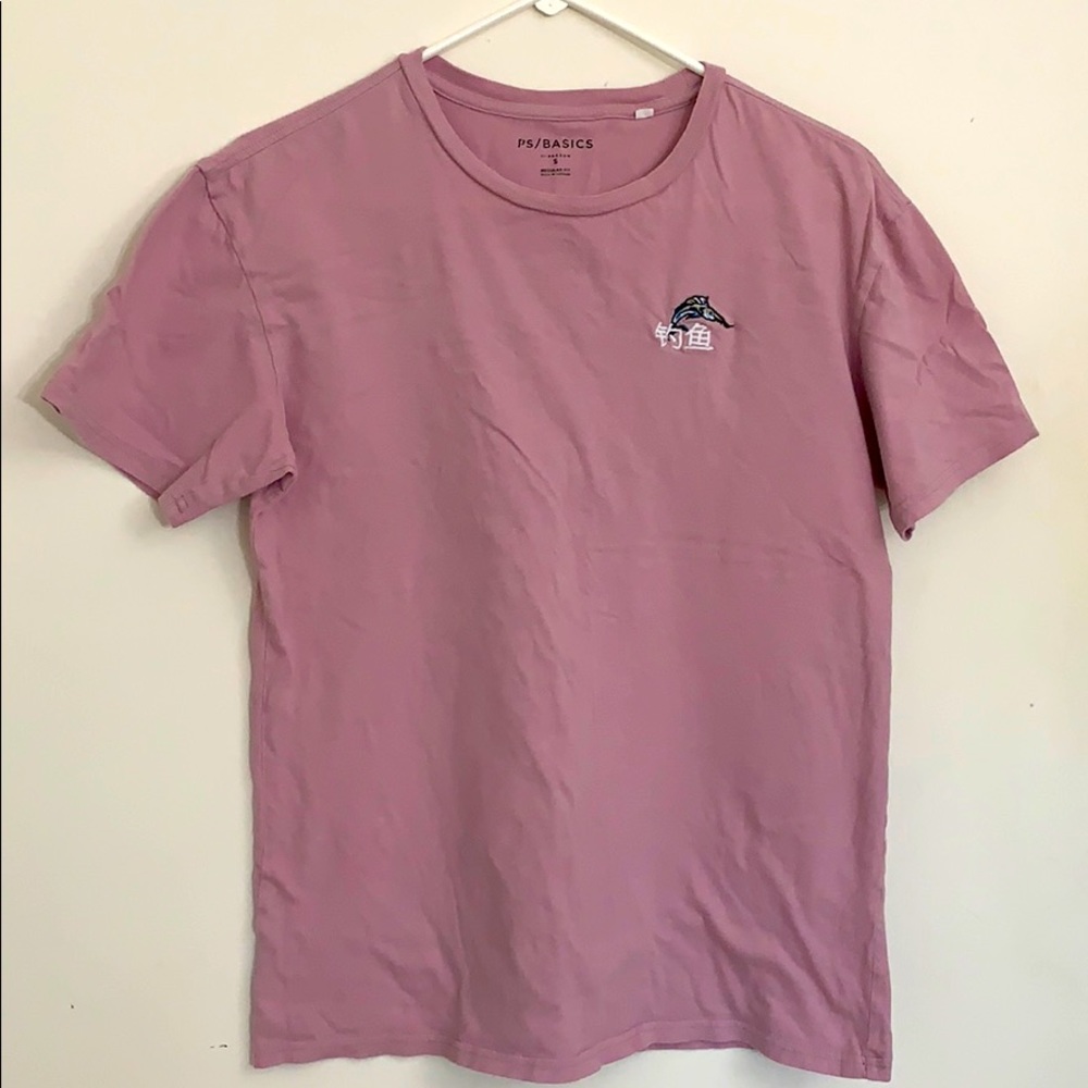 Pacsun Pink Shirt with Swordfish Logo
